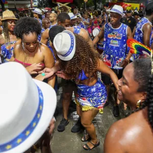 Amantes do samba tomaram conta da avenida