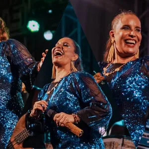 Sarajane mistura clássicos e novos hits da Axé Music em apresentação no Pelourinho