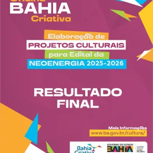 Secult divulga resultado das inscrições para oficinas Elaboração de Projetos Culturais para Edital Neoenergia