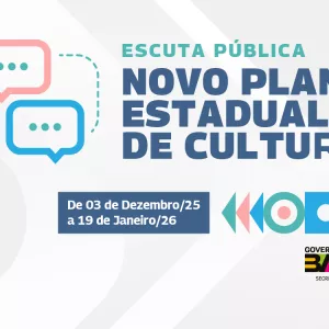 Escuta pública para o Plano Estadual de Cultura 2026 - 2036 prossegue até 19 de janeiro