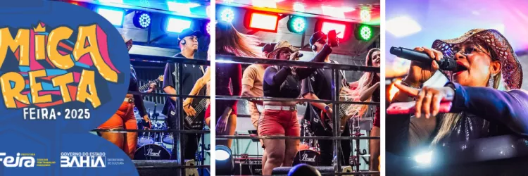 Neine Rocha embala o Palco Bel da Bonita com forró, axé e piseiro na Micareta de Feira 2025