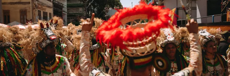 Olodum levou para a avenida o tema “Máscaras Africanas: Magia e Beleza”