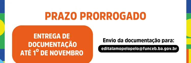 Edital Amô Pelo Pelô prorroga prazo para envio de documentação até 1º de novembro
