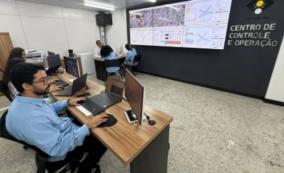 Sala foi montada para monitorar o sistema viário em cidades do interior do estado e colaborar com a segurança pública 