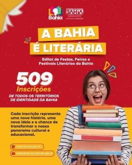 Bahia Literária: edital registra mais de 500 inscrições dos 27 territórios de identidade