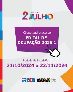 Aberto período para solicitação de pautas para o Cineteatro 2 de Julho