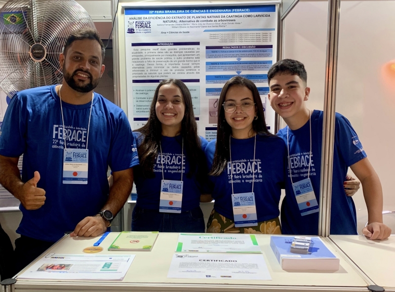 Estudantes da rede estadual de ensino apresentam projetos na final da Febrace 2024