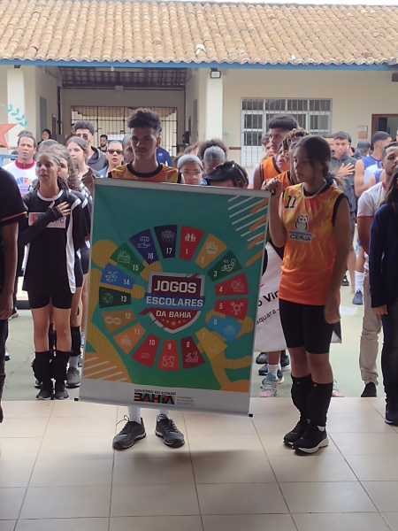 Estudantes da rede estadual do Vale do Jiquiriçá participam da Etapa Territorial dos Jogos Escolares da Bahia