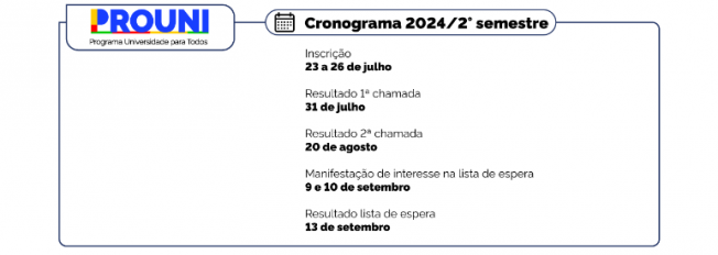 Prouni 2/2024: aberta consulta às bolsas ofertadas