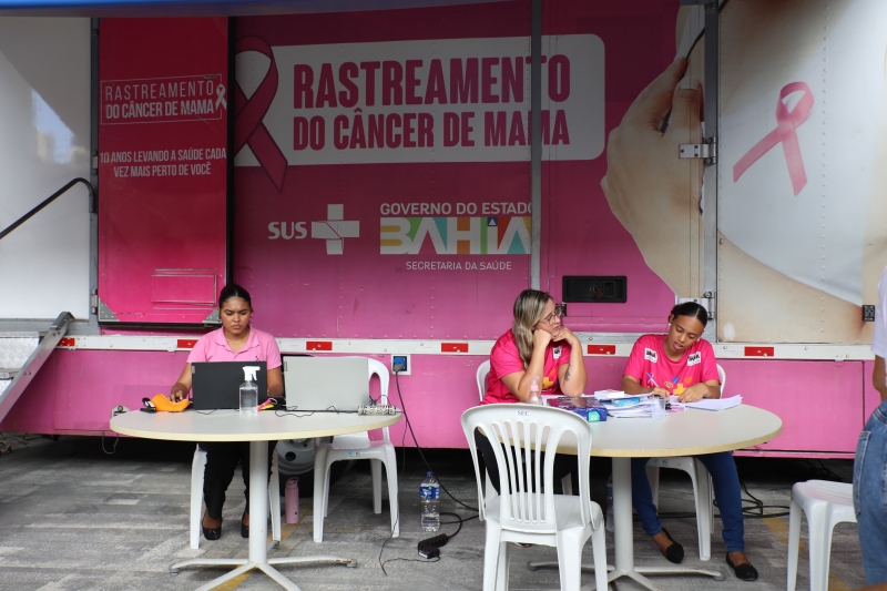 SEC realiza exames de mamografia em apoio à campanha de prevenção ao câncer, nesta sexta-feira (1°)