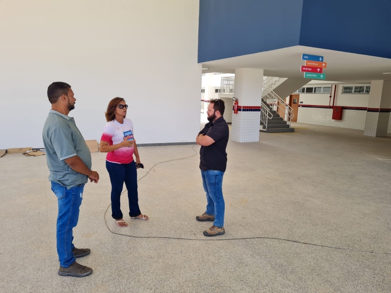 Obras do novo Colégio em Tempo Integral de Caém estão em fase de conclusão