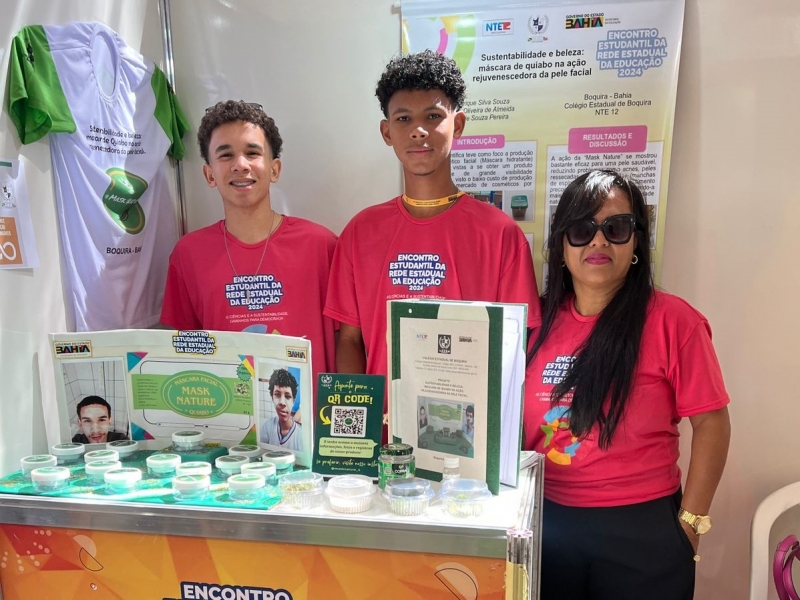 Estudantes de Boquira desenvolvem cosméticos sustentáveis