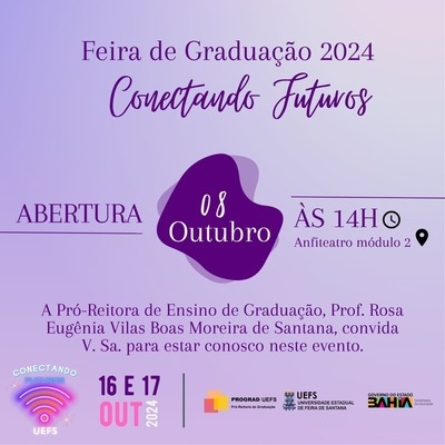 Feira de Graduação da Uefs será nos dias 16 e 17 de outubro