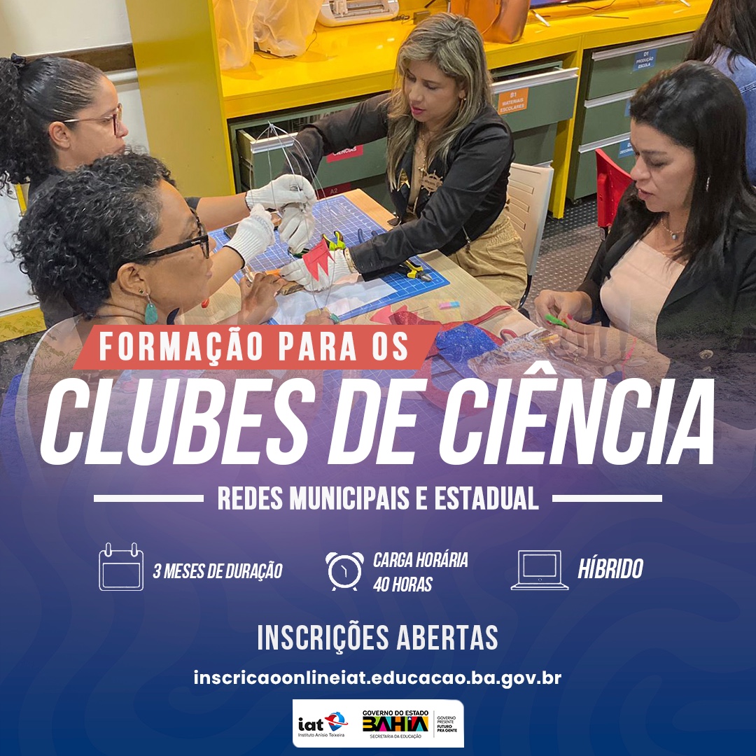 Card de divulgação da formação