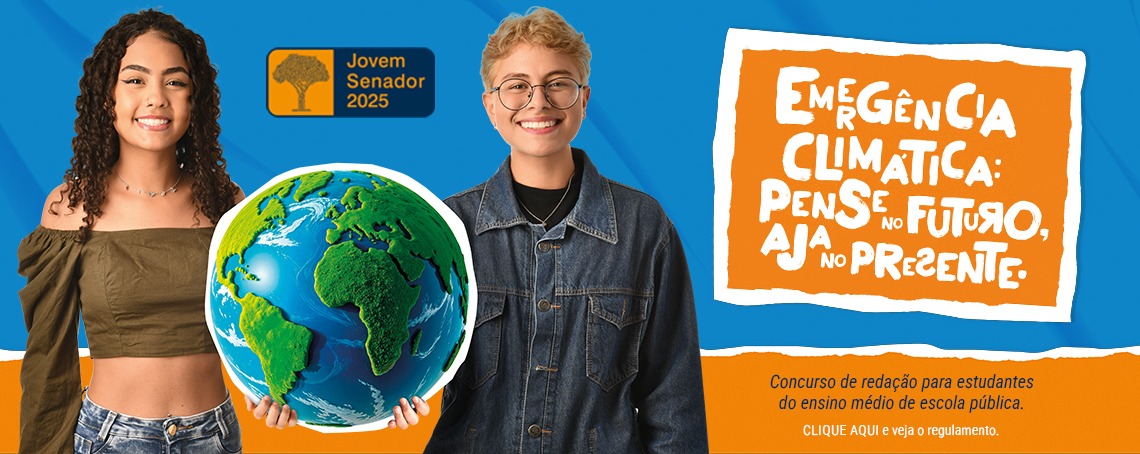 Concurso de redação do Programa Jovem Senador recebe inscrições até 30 de abril