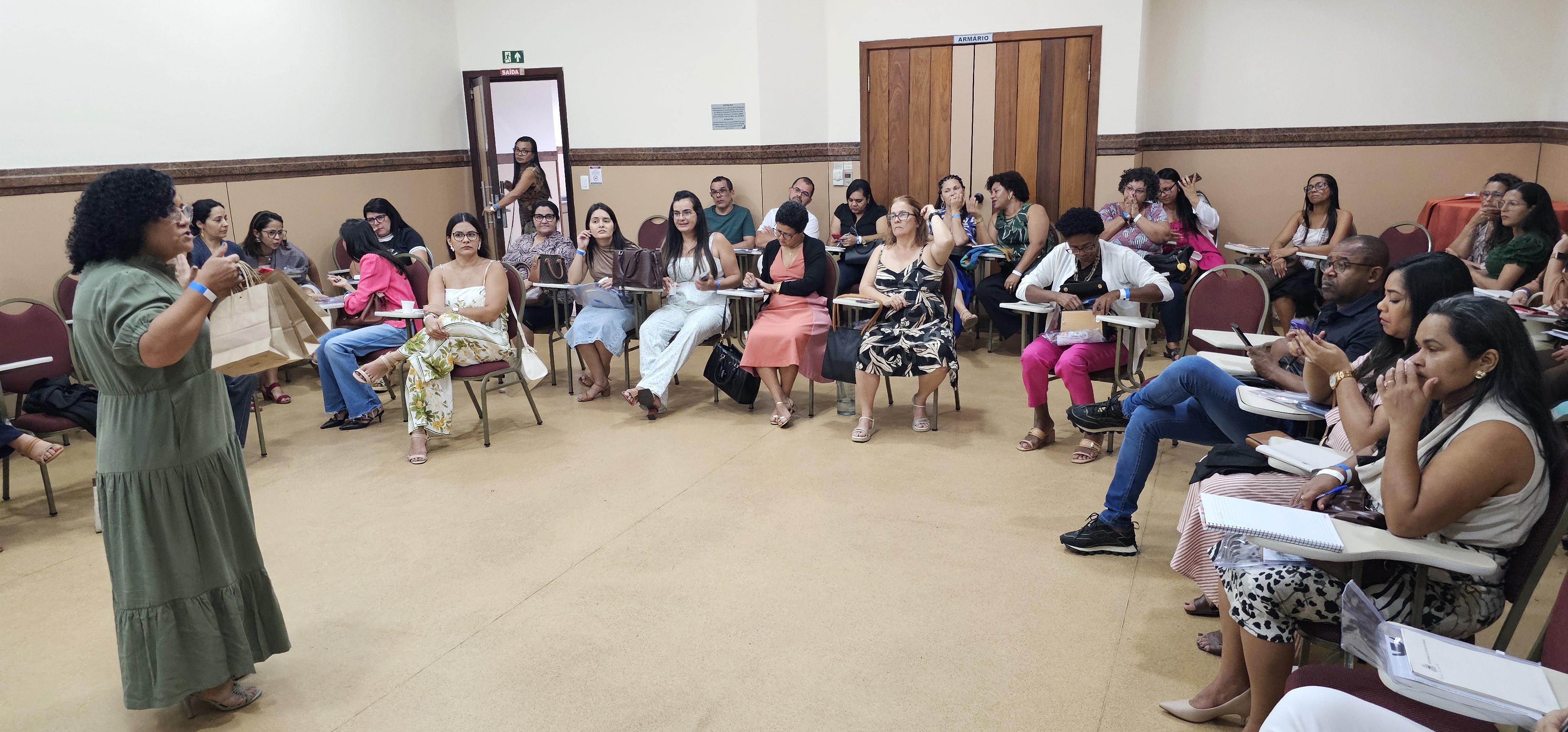 Professores em sala de aula