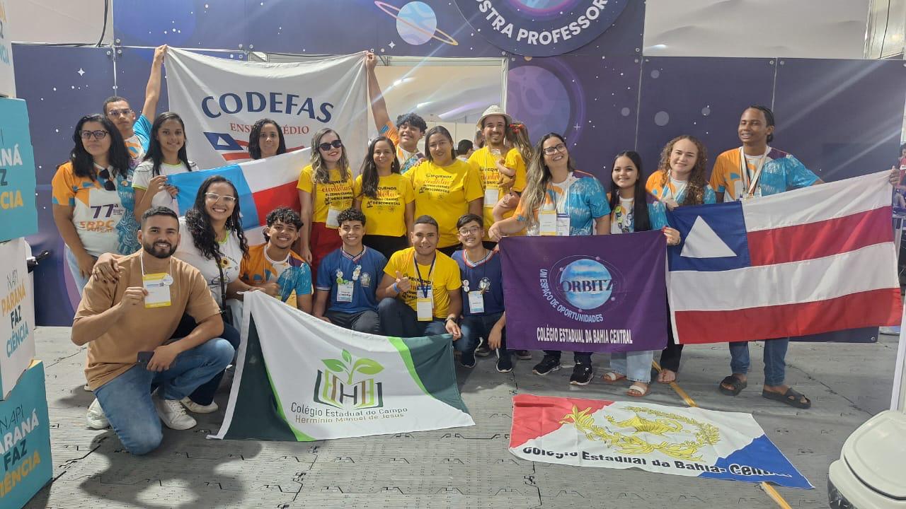 Rede Estadual da Bahia leva protagonismo científico para a 32ª SBPC Jovem, em Recife 