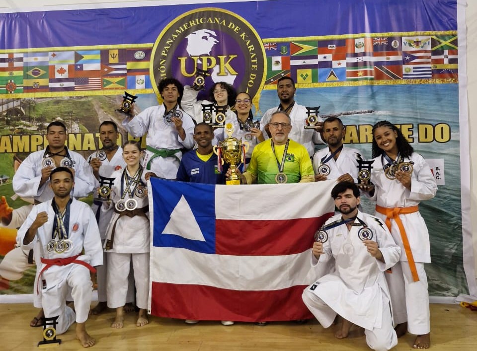 Talentos da rede estadual da Bahia brilham no Pan-Americano de Karatê