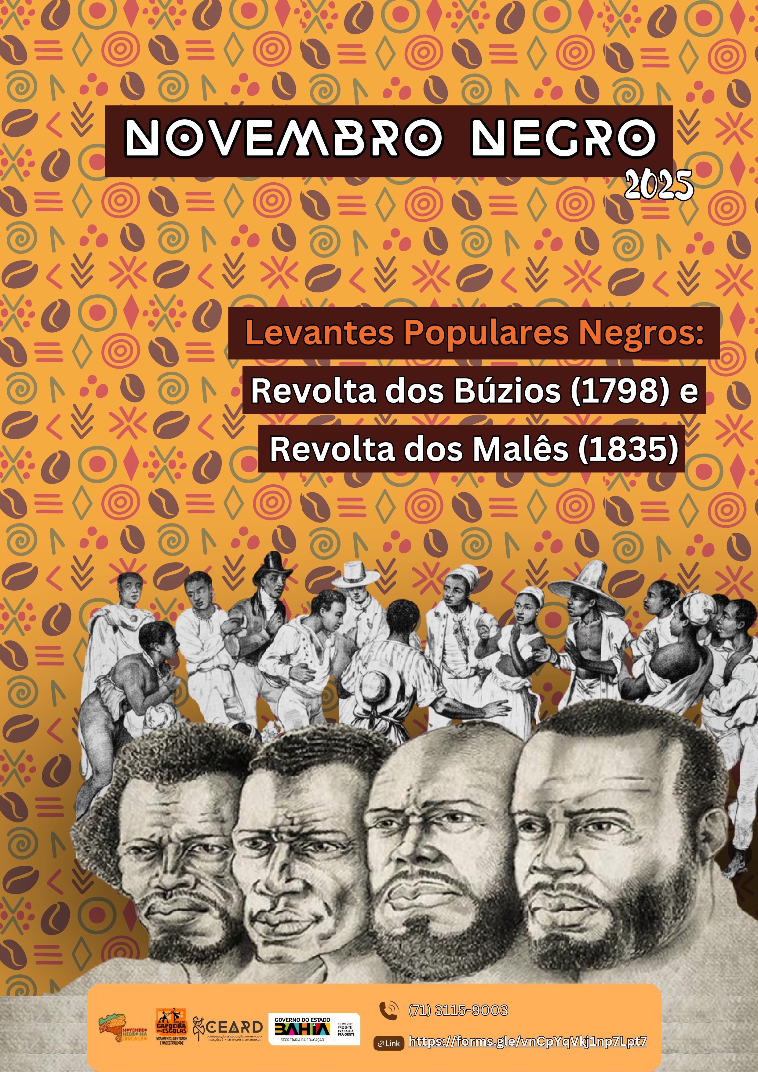 Caderno Novembro Negro Levantes Populares - Capa