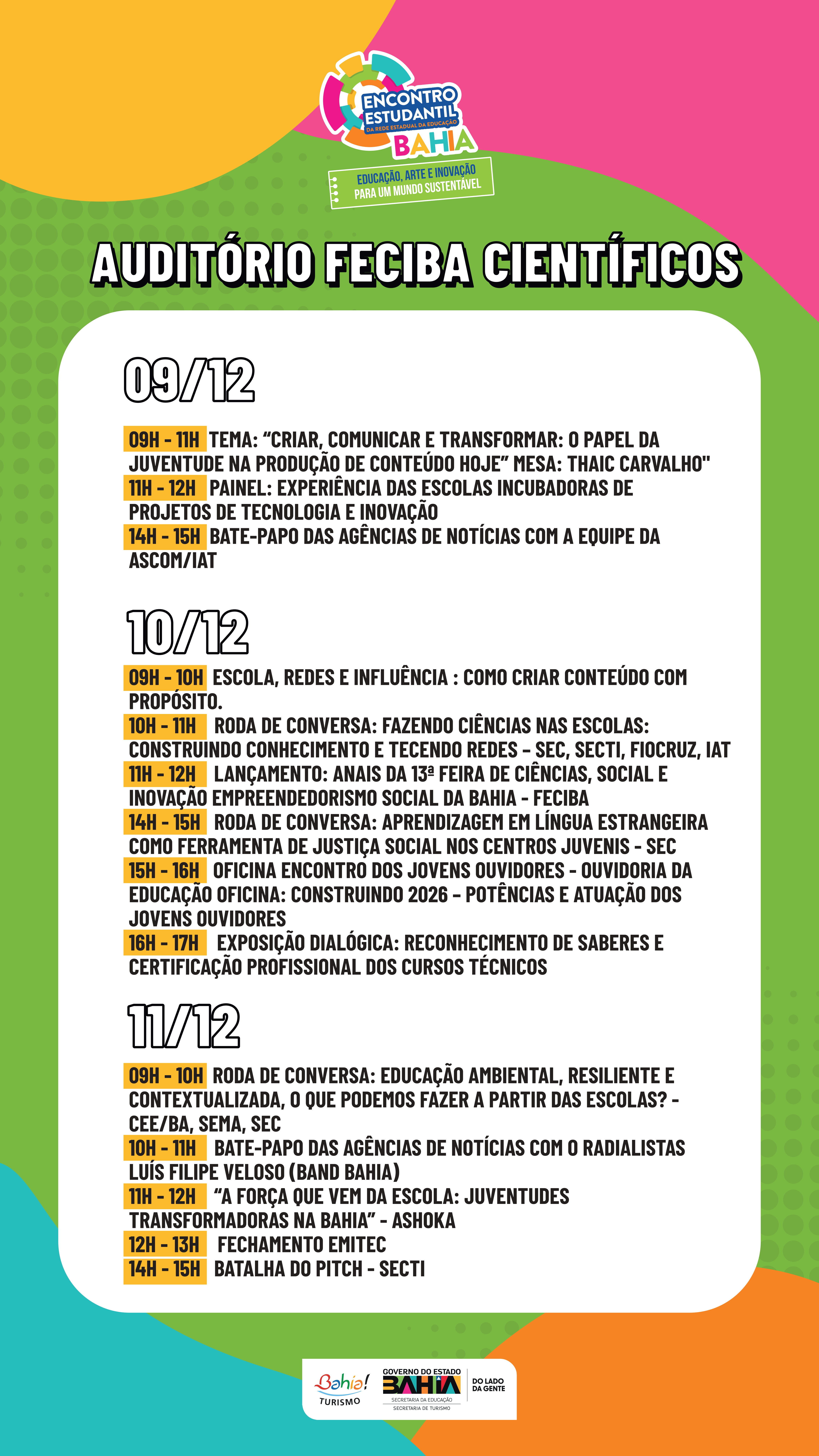 AUDITÓRIO FECIBA CIENTÍFICOS