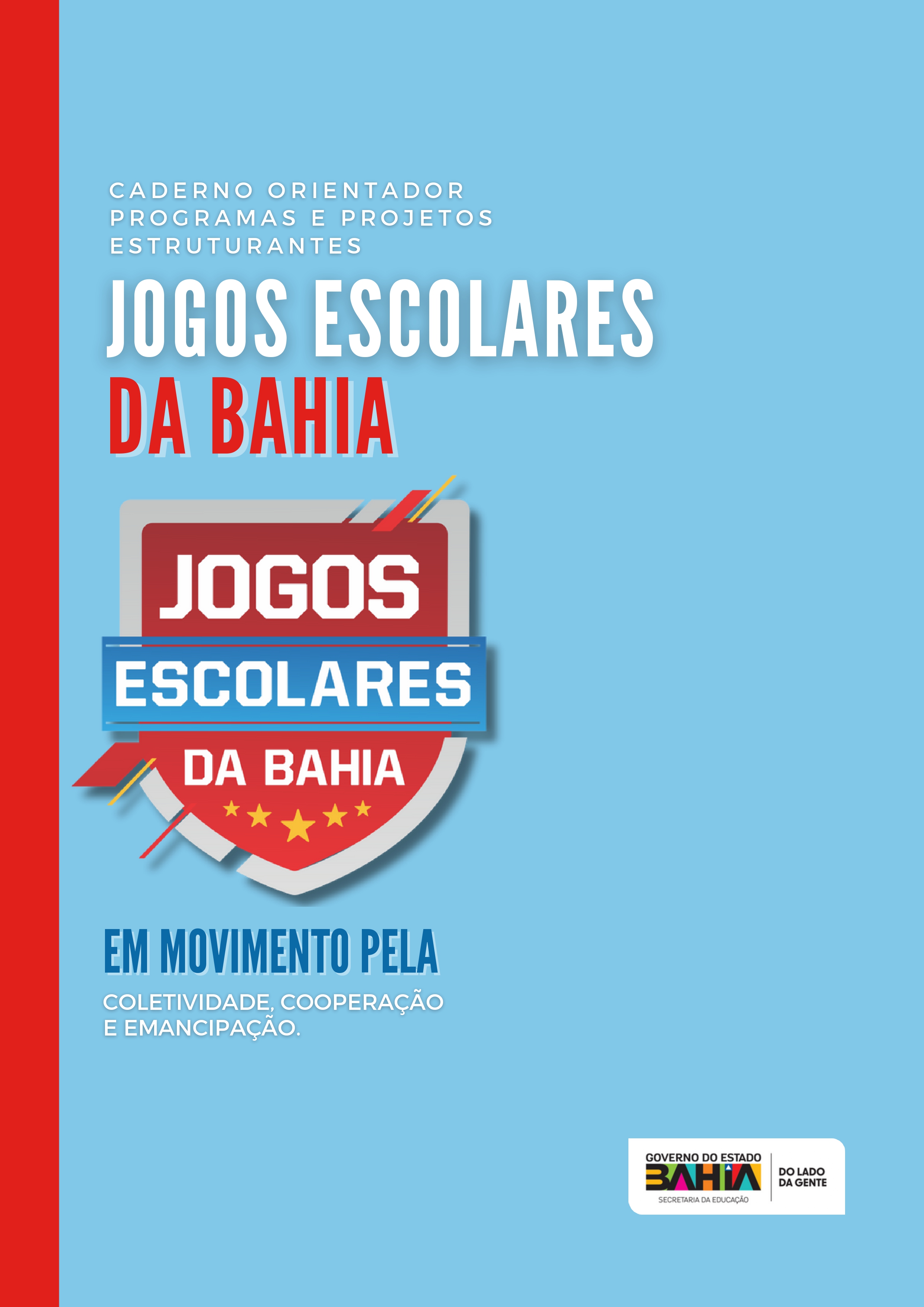 Caderno Jogos Escolares da Bahia - 2026 - Capa