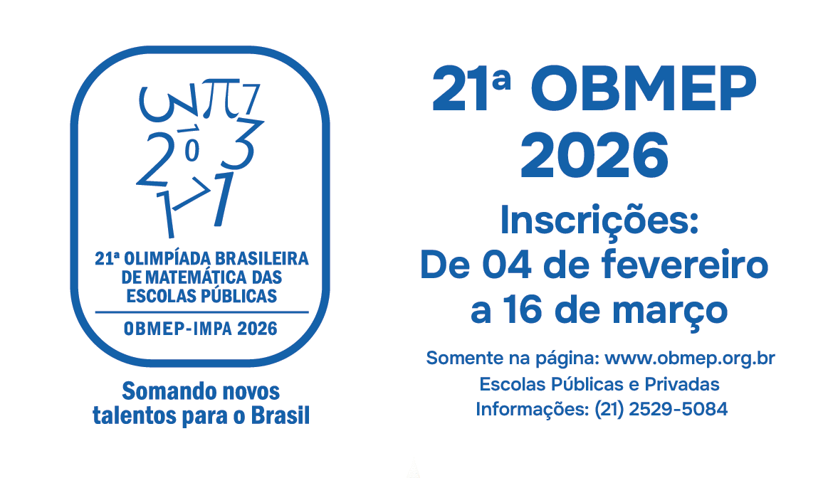 Inscrições para olimpíada de Matemática já estão abertas