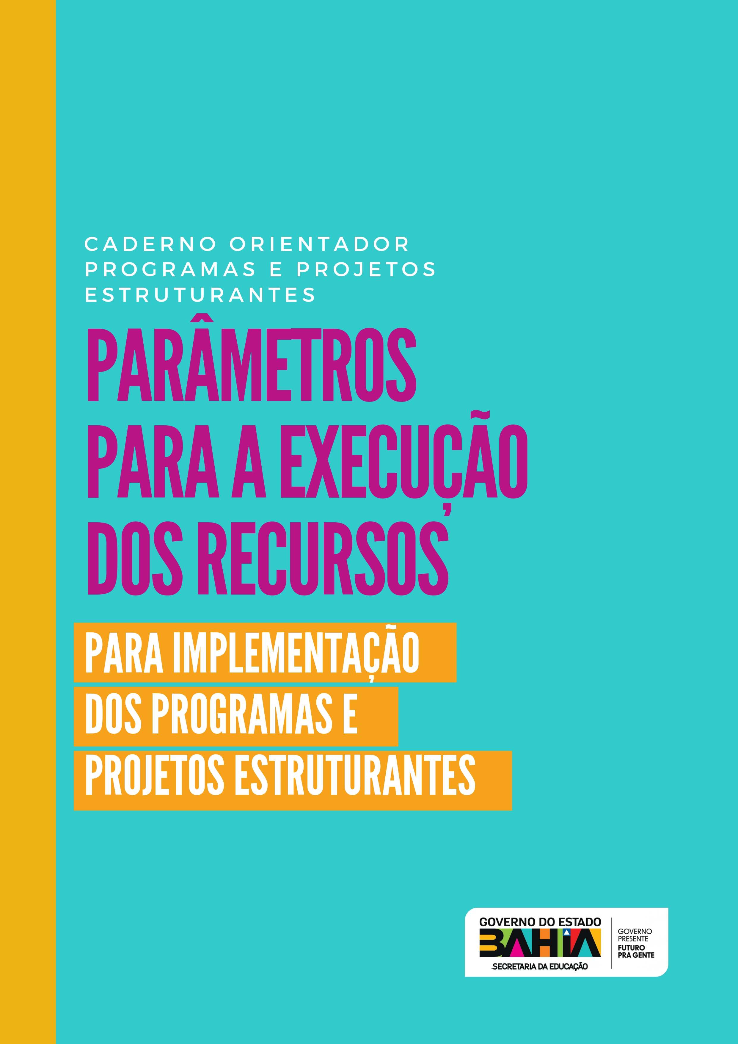 CADERNO PARÂMETROS PARA A EXECUÇÃO DOS RECURSOS DESCENTRALIZADOS - VIA FAED - 2025 - Capa