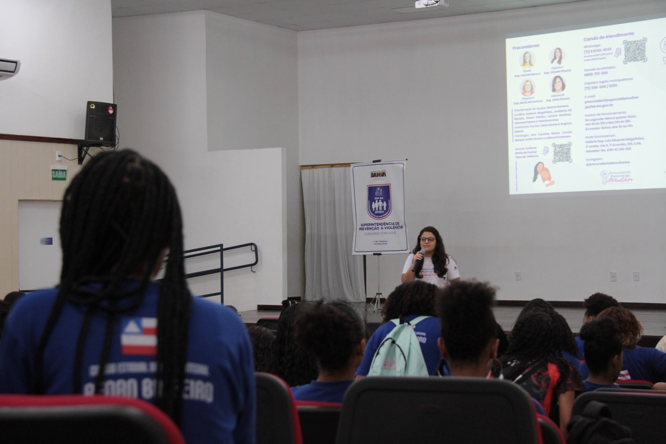 Colégio Renan Baleeiro recebe projeto Elas Protegem, Elas Inspiram, parceria das secretarias da Educação e da Segurança Pública