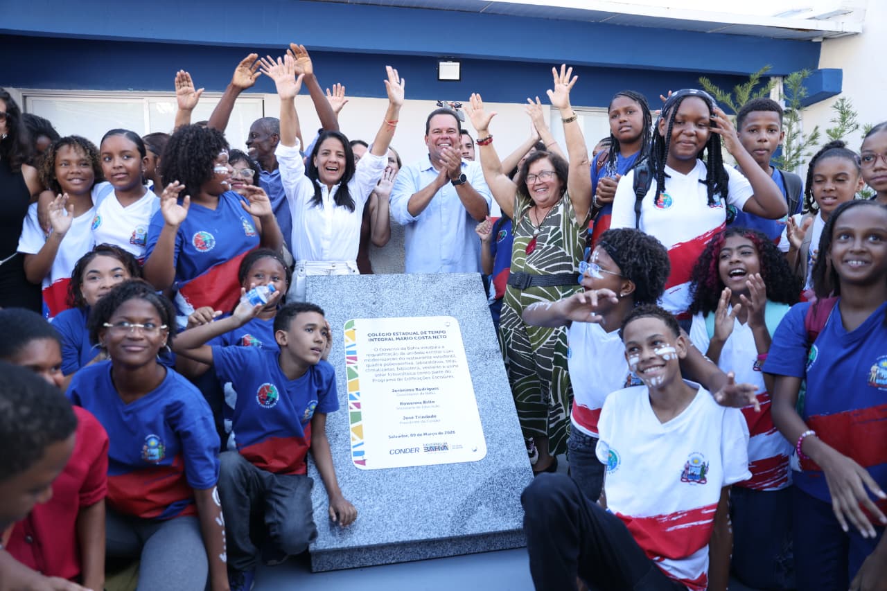 Governo da Bahia inaugura modernização do Colégio Estadual de Tempo Integral Mário Costa Neto, em Salvador