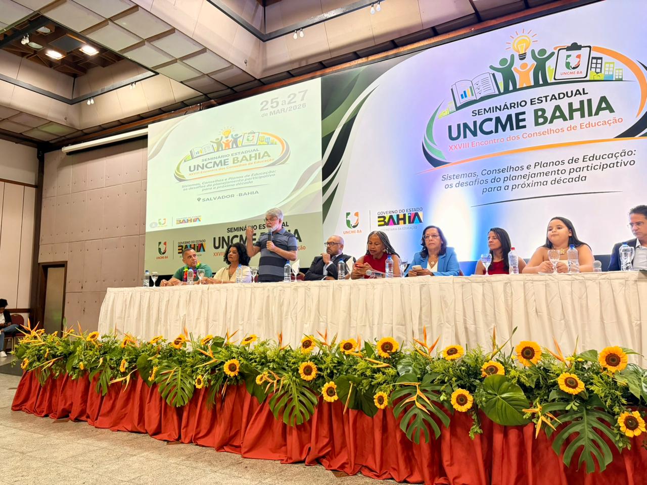 SEC debate planejamento decenal na Educação no 28° Encontro dos Conselhos de Educação da UNCME Bahia