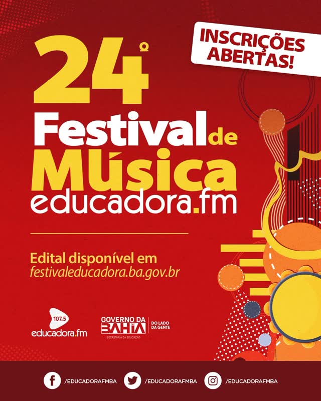 Festival de Música da Rádio Educadora FM segue com inscrições abertas para estudantes da rede estadual