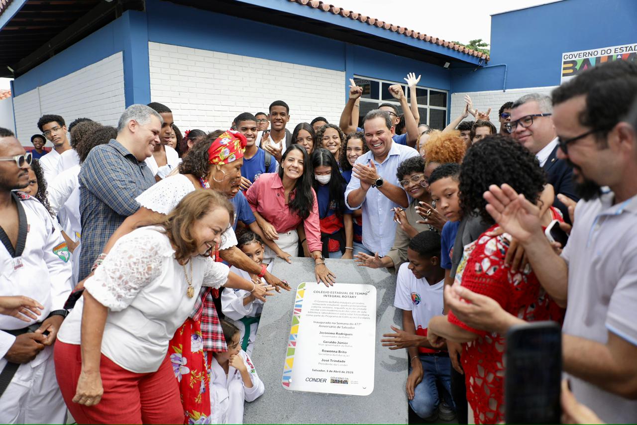 Inauguração do Colégio Estadual Rotary