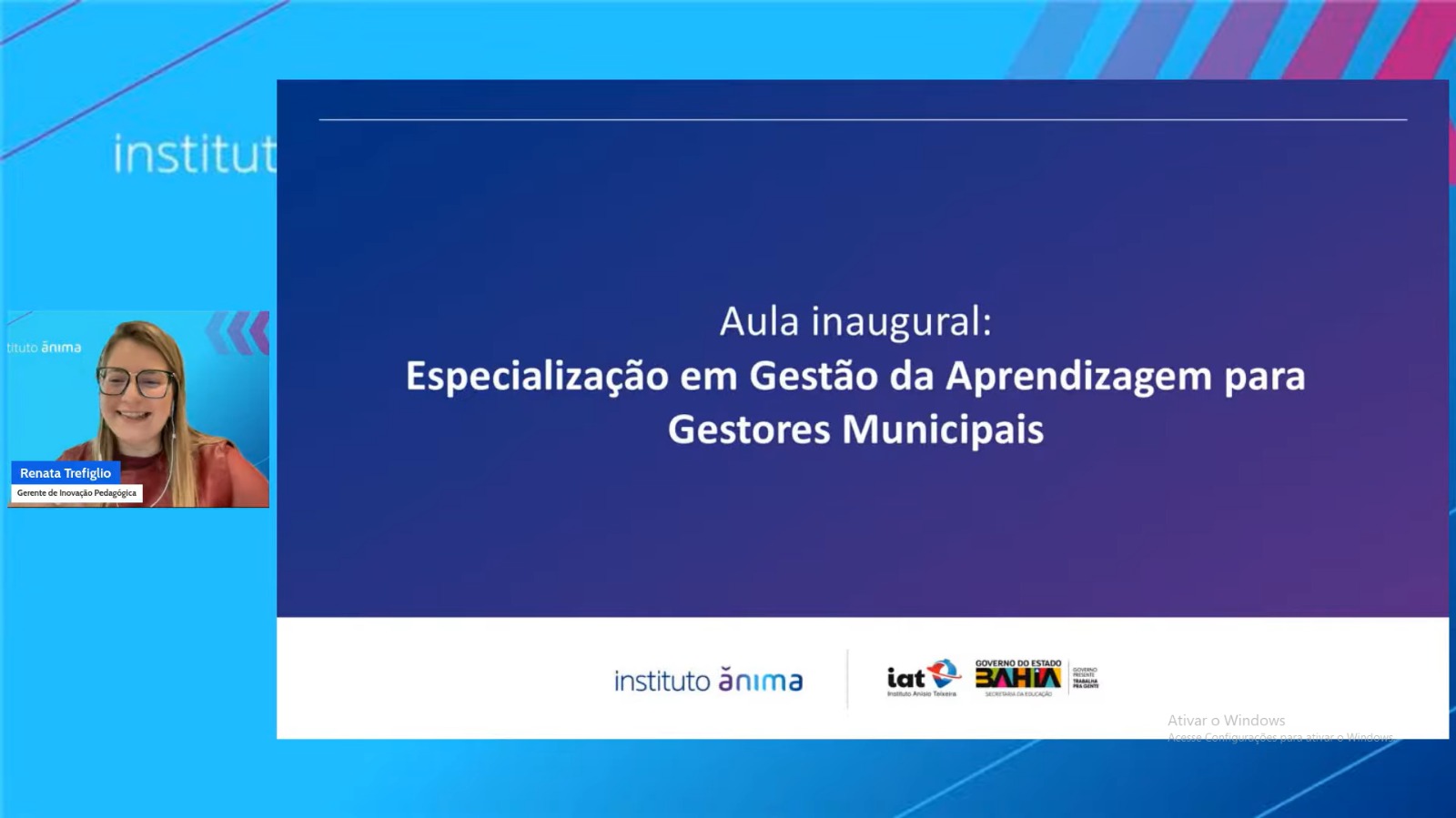 SEC promove aula inaugural da Especialização em Gestão da Aprendizagem para dirigentes municipais de Educação