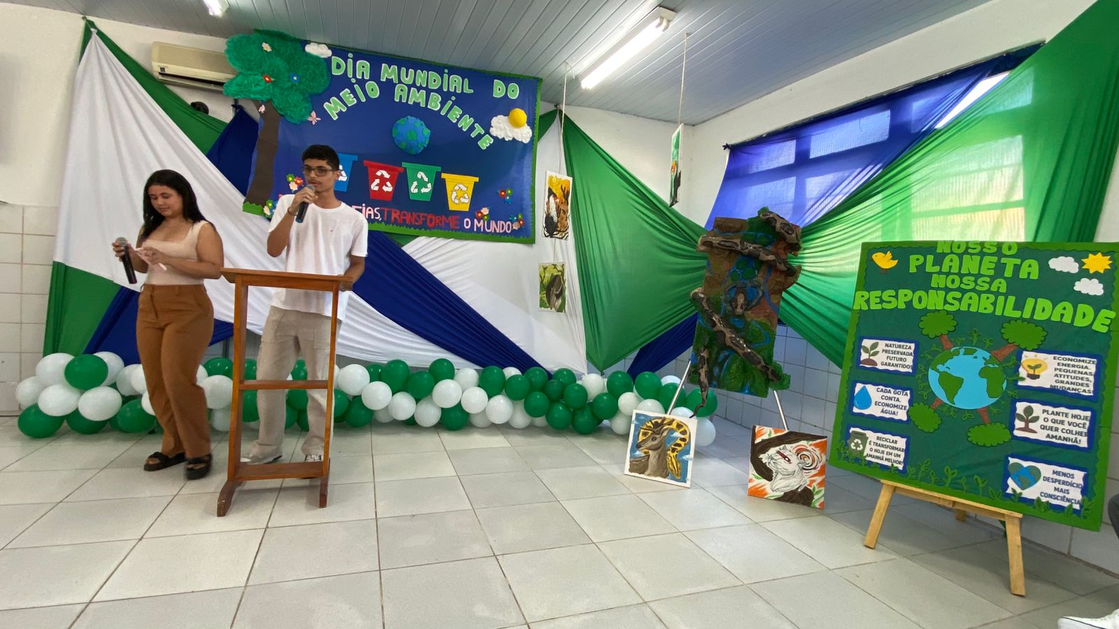 Projeto ambiental mobiliza estudantes e amplia conscientização sobre sustentabilidade, em Santa Cruz da Vitória