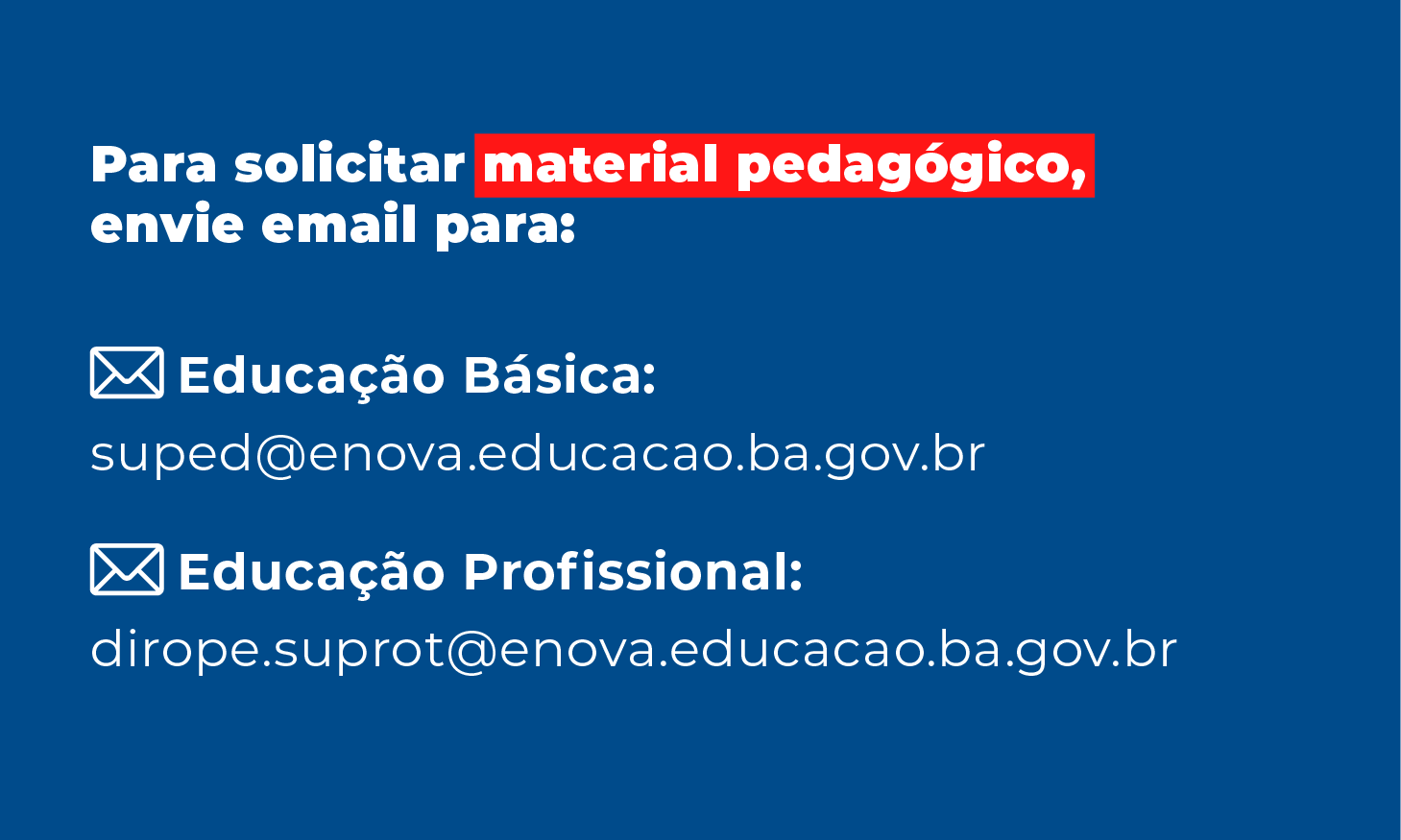 Contato material pedagógico