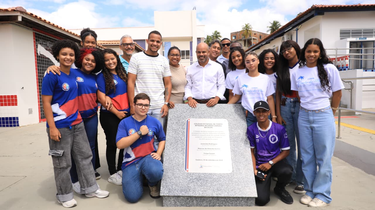 Estado entrega ampliação e modernização de escola de tempo integral, em Saubara