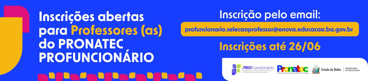 PRONATEC PROFUNCIONÁRIO