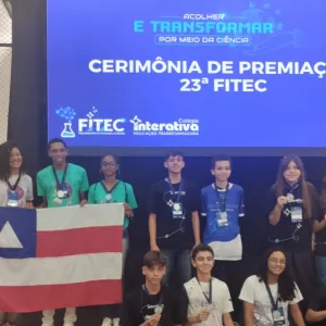 Estudantes de Salvador são premiados na 23ª Feira Interativa de Tecnologia e Ciência Brasil, no Paraná