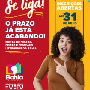 Prazo para inscrições no Edital de Apoio às Festas, Feiras e Festivais Literários na Bahia encerra nesta quarta (31)