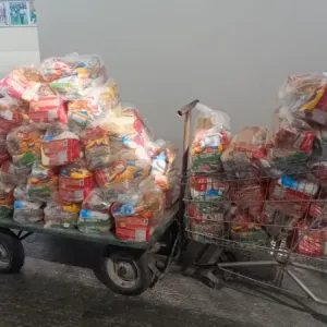 SEC realiza campanha de apoio a desabrigados pelas chuvas e arrecada 2,3 toneladas de alimentos