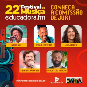 22º Festival de Música Educadora FM anuncia júri com importantes nomes da música baiana