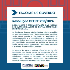 Conselho Estadual de Educação regulamenta escolas de governo e reafirma compromisso com a excelência na formação de servidores públicos
