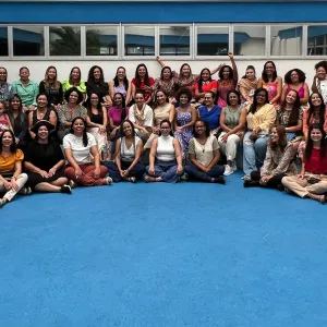 Educadoras que participaram da formação STEAM+
