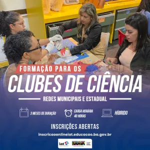 Card de divulgação da formação