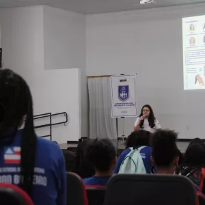 Colégio Renan Baleeiro recebe projeto Elas Protegem, Elas Inspiram, parceria das secretarias da Educação e da Segurança Pública