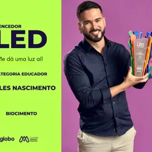 Professor da rede estadual conquista Prêmio LED e revela força da pesquisa na escola pública