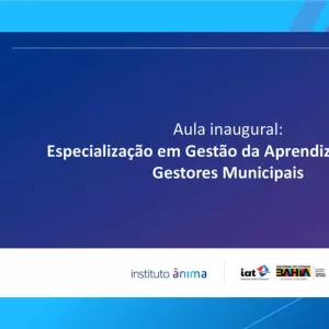 SEC promove aula inaugural da Especialização em Gestão da Aprendizagem para dirigentes municipais de Educação