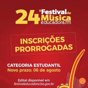 Prorrogadas inscrições para categoria estudantil do Festival de Música da Rádio Educadora FM