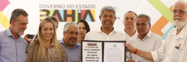 Em Correntina, Governo do Estado assina ordem de serviço para construção da segunda escola de tempo integral