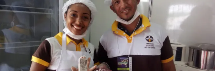 Escolas-fábricas da rede estadual expõem chocolates e sabonetes durante a 33ª Fenagro